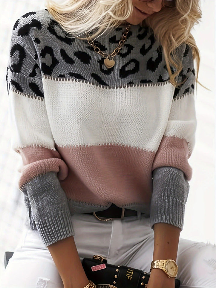 Penelope™ - Maglione con stampa leopardata alla moda