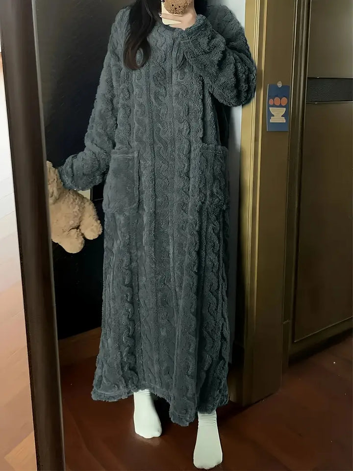 Abigail™ - Vestito Invernale in Pile Morbido Jacquard