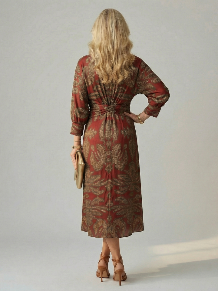 Lune | Abito Midi Wrap Naturale