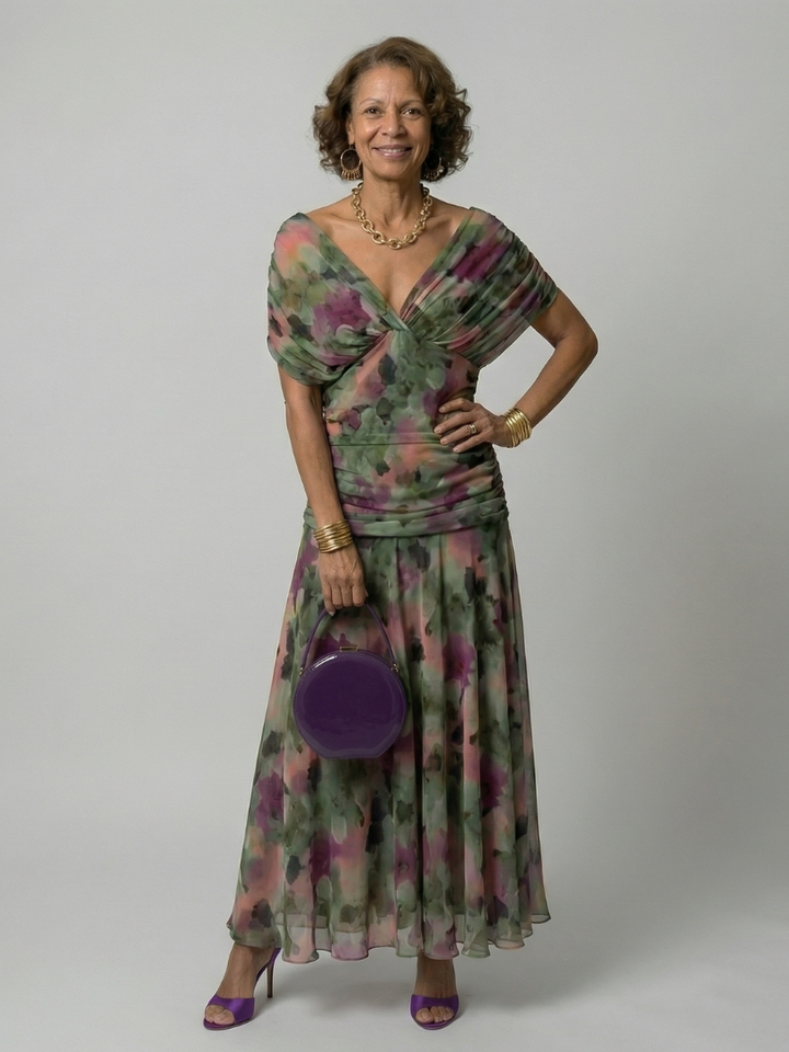 Calen | Abito Midi Casual con Spalle Scoperte