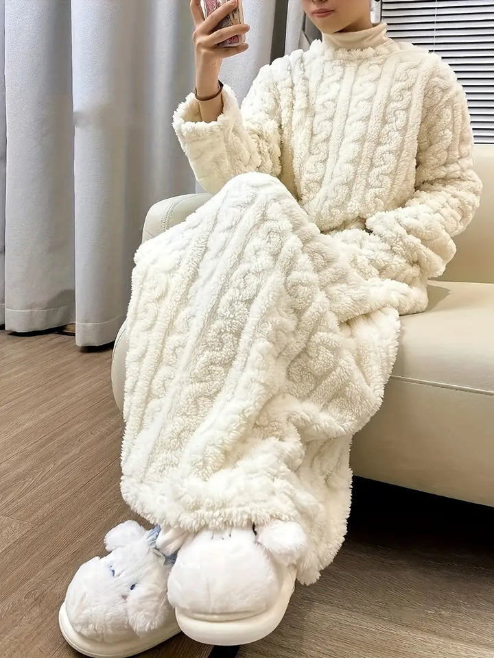 Abigail™ - Vestito Invernale in Pile Morbido Jacquard