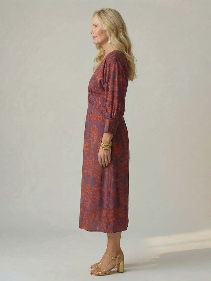 Lune | Abito Midi Wrap Naturale