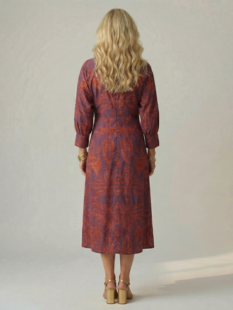 Lune | Abito Midi Wrap Naturale