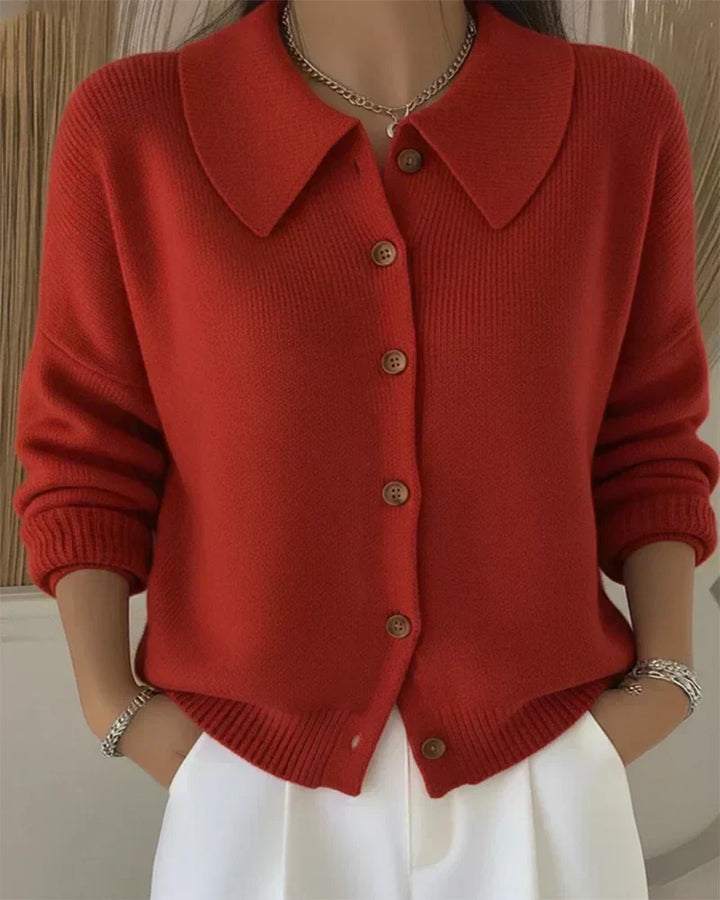 Velia | Cardigan con colletto alla Claudine
