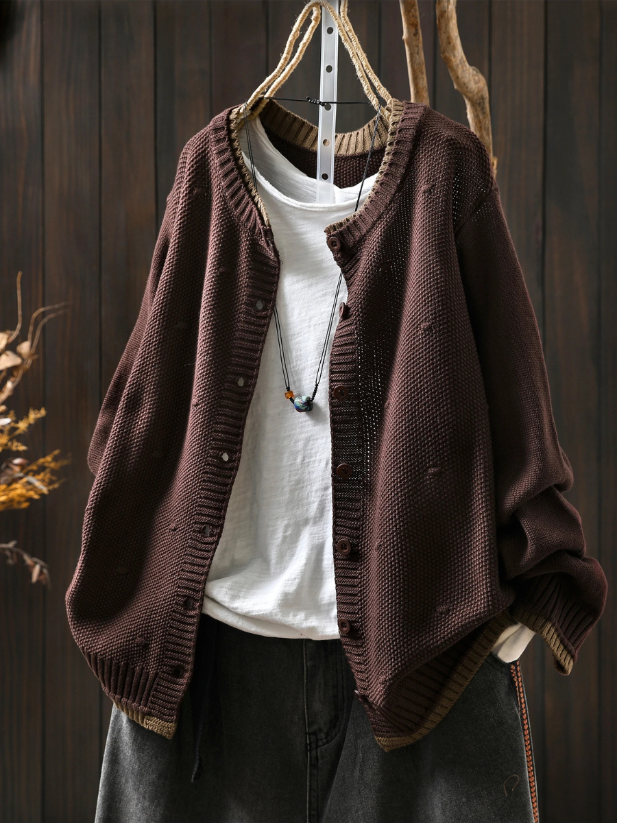 LE ISOLDE | CARDIGAN TESTURIZZATO