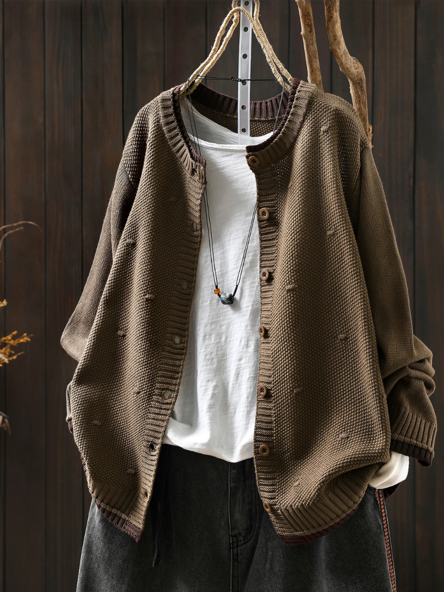 LE ISOLDE | CARDIGAN TESTURIZZATO