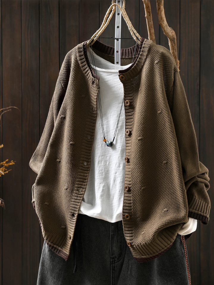 LE ISOLDE | CARDIGAN TESTURIZZATO