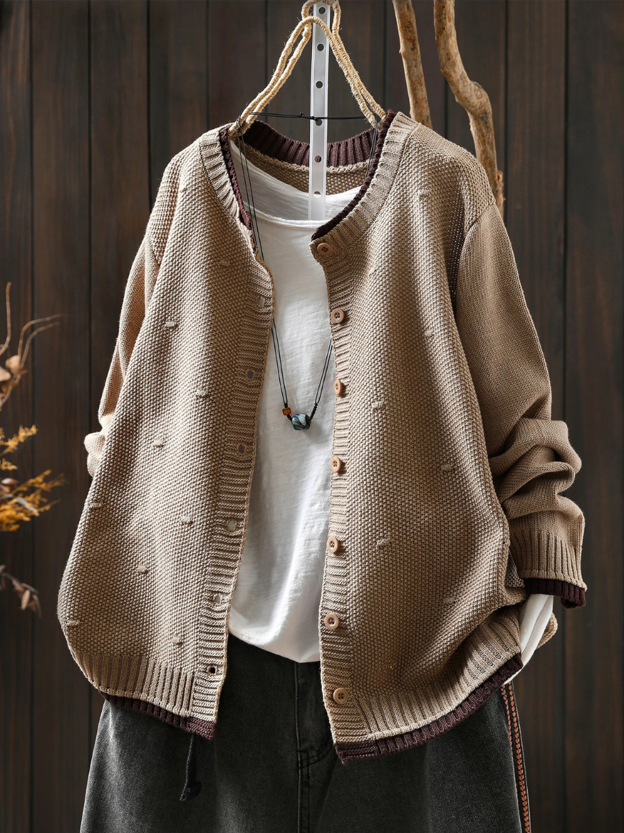 LE ISOLDE | CARDIGAN TESTURIZZATO