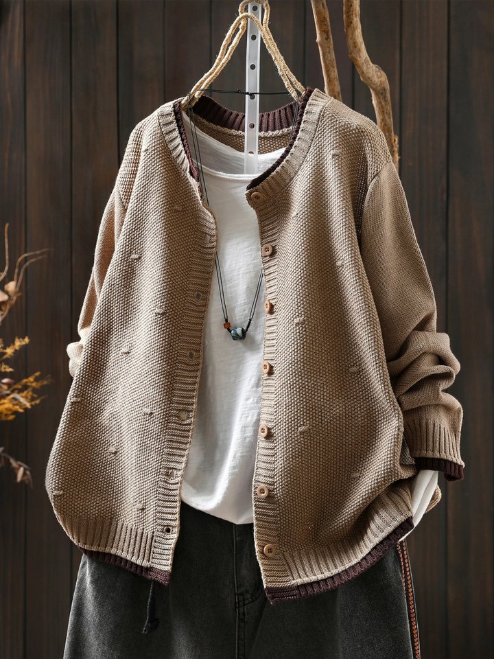 LE ISOLDE | CARDIGAN TESTURIZZATO