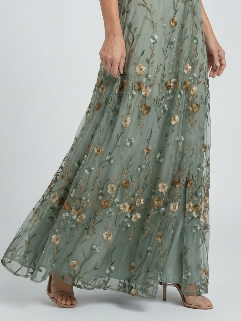 Selora | Vestito Maxi Halter Bloom Flow
