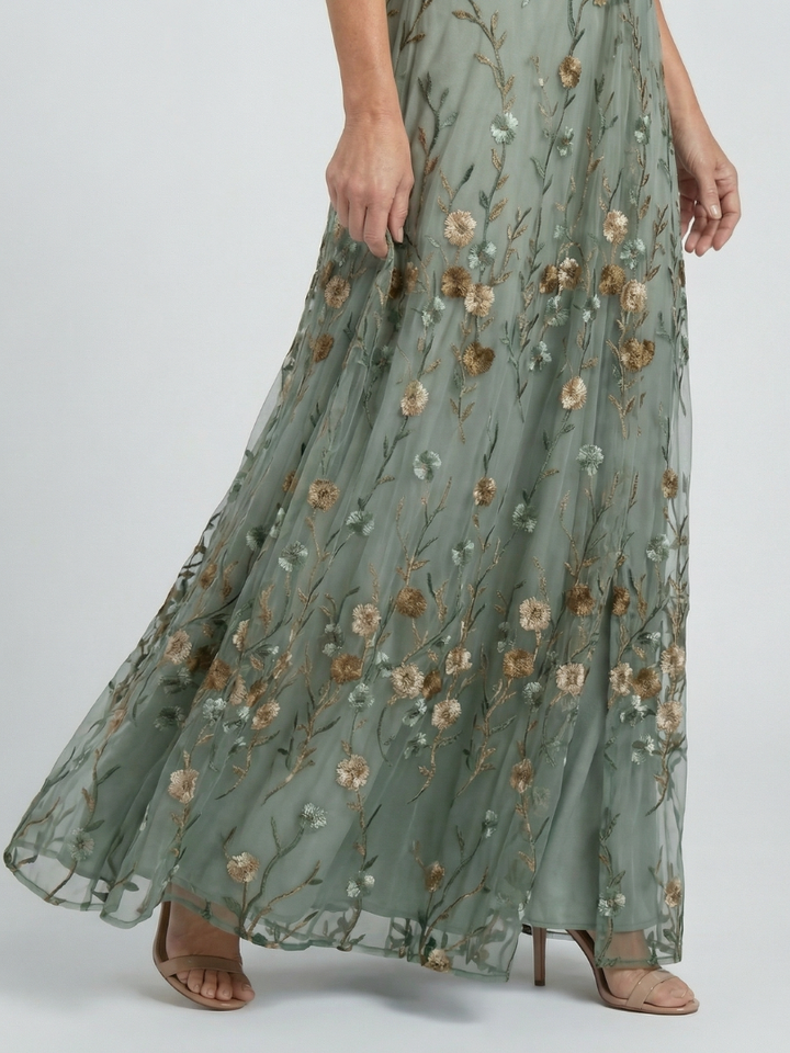 Selora | Vestito Maxi Halter Bloom Flow