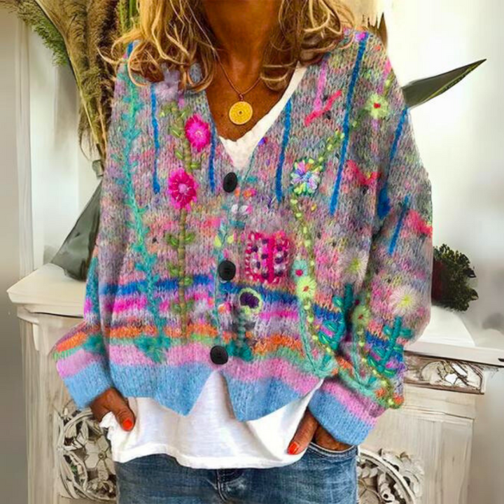 Addison™ - Cardigan Button Down Casual Retro Elegante