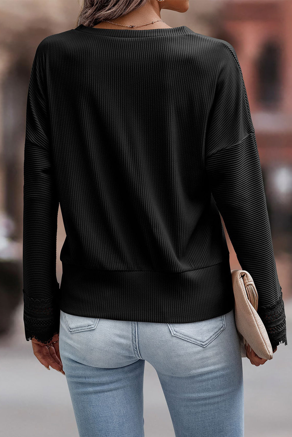 Olivia™ - Maglione lungo con scollo a V elegante