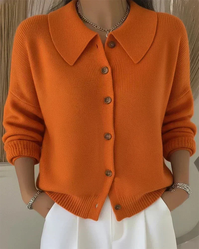 Velia | Cardigan con colletto alla Claudine