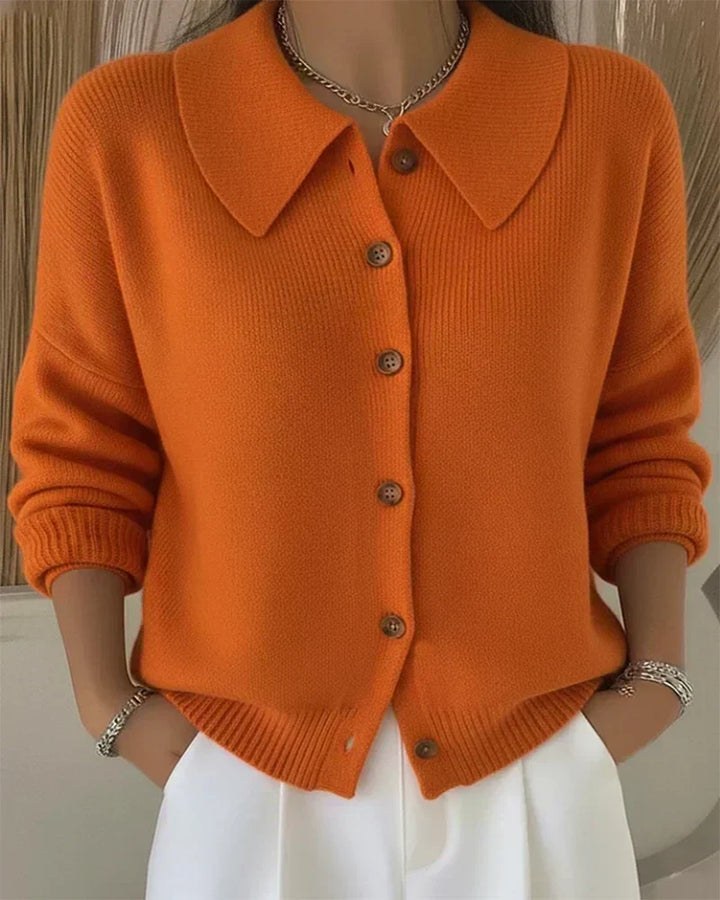 Velia | Cardigan con colletto alla Claudine