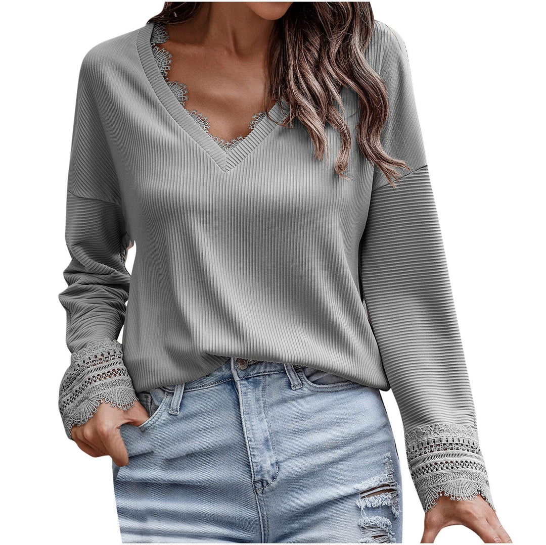 Olivia™ - Maglione lungo con scollo a V elegante