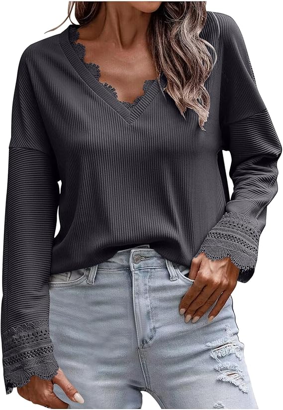 Olivia™ - Maglione lungo con scollo a V elegante