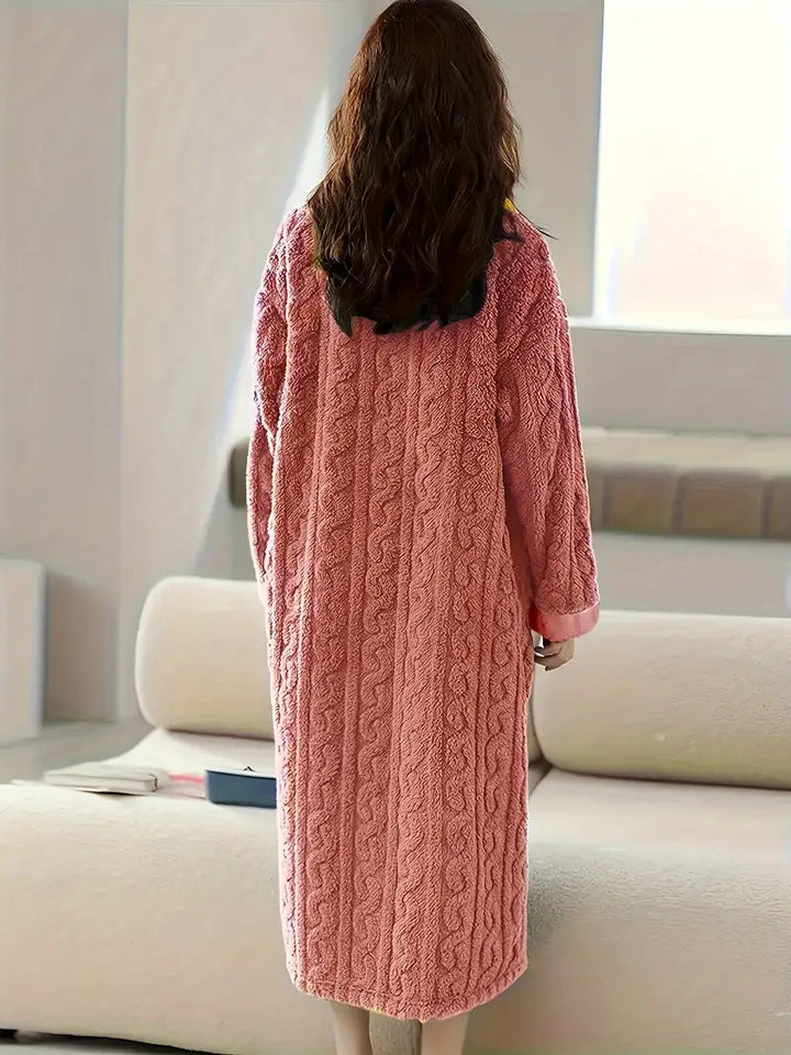 Abigail™ - Vestito Invernale in Pile Morbido Jacquard