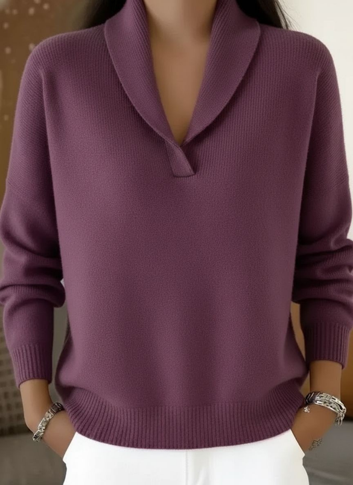 Nella | Maglione a collo a V