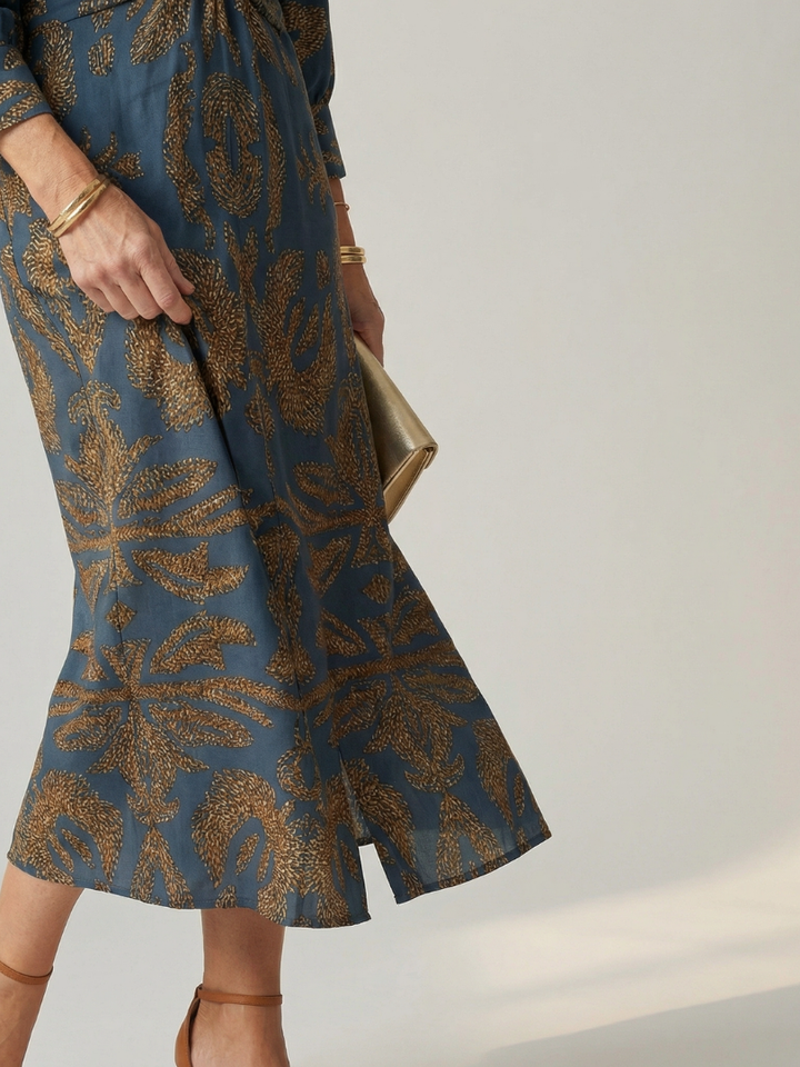 Lune | Abito Midi Wrap Naturale