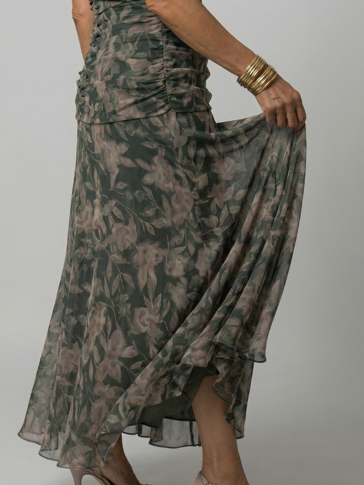 Calen | Abito Midi Casual con Spalle Scoperte