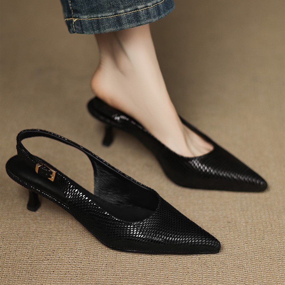 Céliane Tacchi Slingback in Pelle Punta