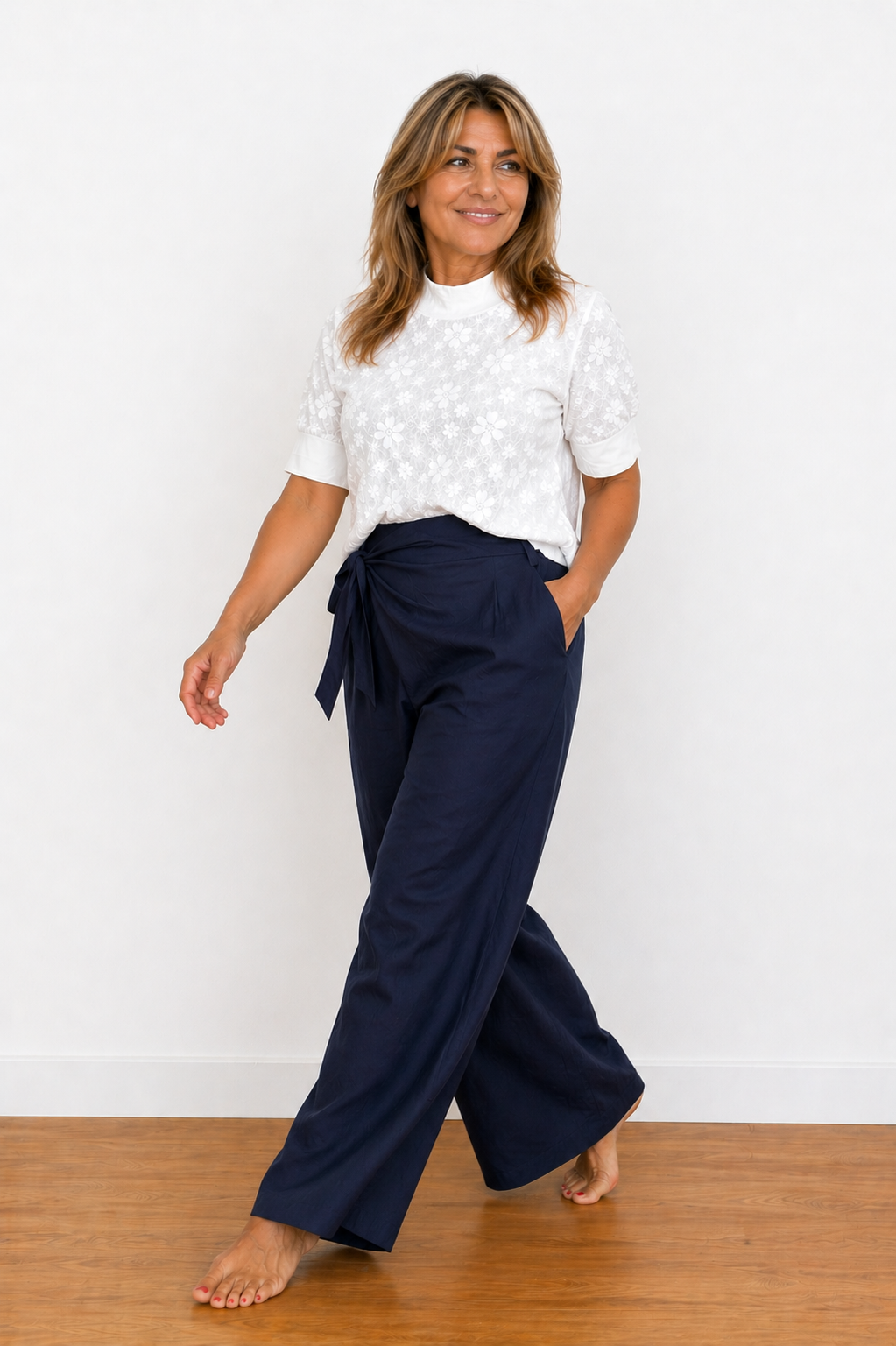 Jolene | Pantaloni estivi a vita alta
