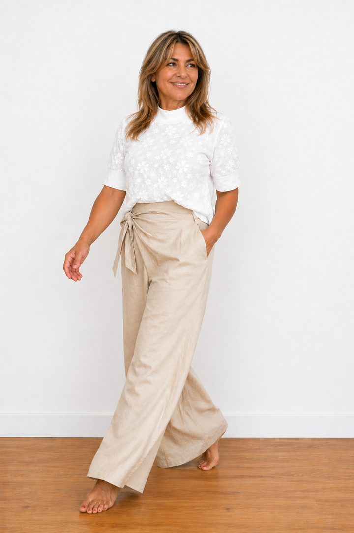 Jolene | Pantaloni estivi a vita alta