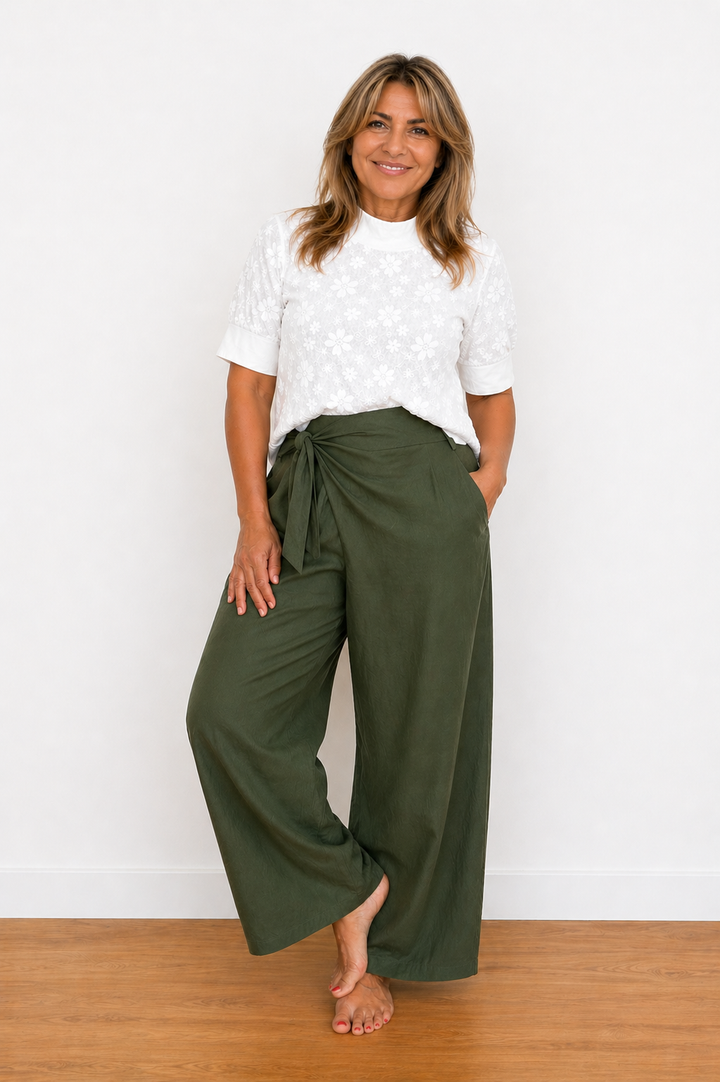 Jolene | Pantaloni estivi a vita alta