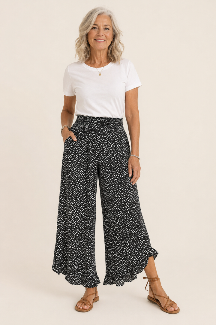Marielle | Pantaloni larghi leggeri – Snellenti, Confortevoli & Chic