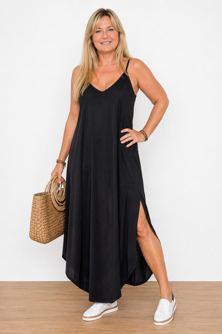 AMY | Abito Cami Leggero Con Scollo A V E Spalline Regolabili
