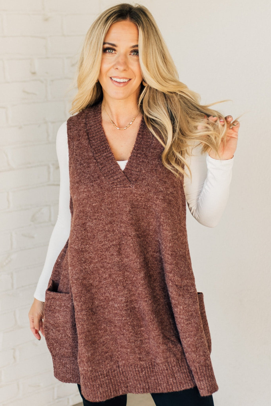 Scarlett™ - Maglioni lunghi eleganti con tasca