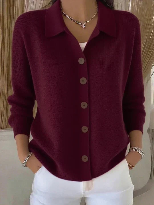 Fosca | Cardigan con colletto a bottoni