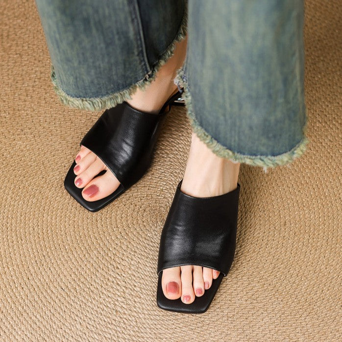 Mules in pelle Virelle Curve