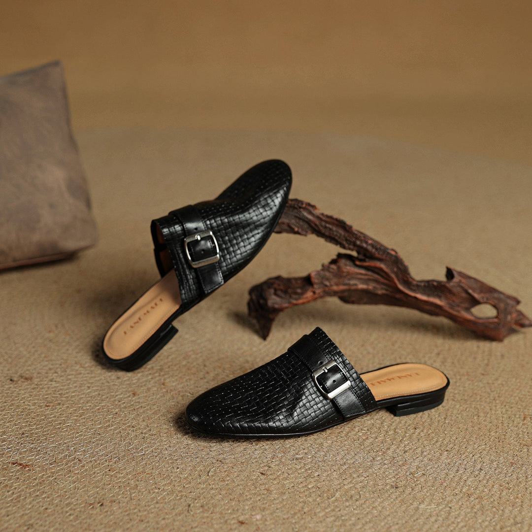 Angela | Mules Intrecciate con Fibbia