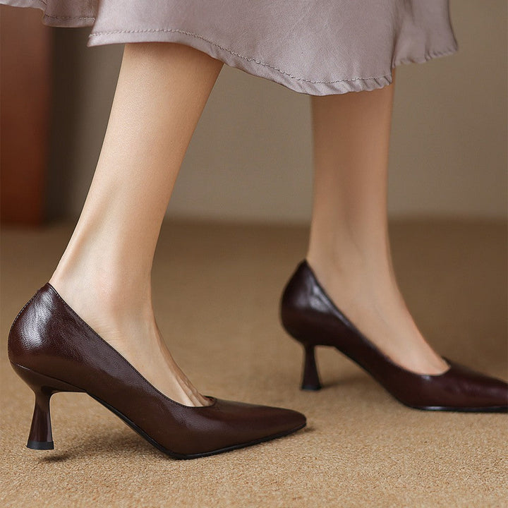 Scarpe con tacco Cymara in pelle