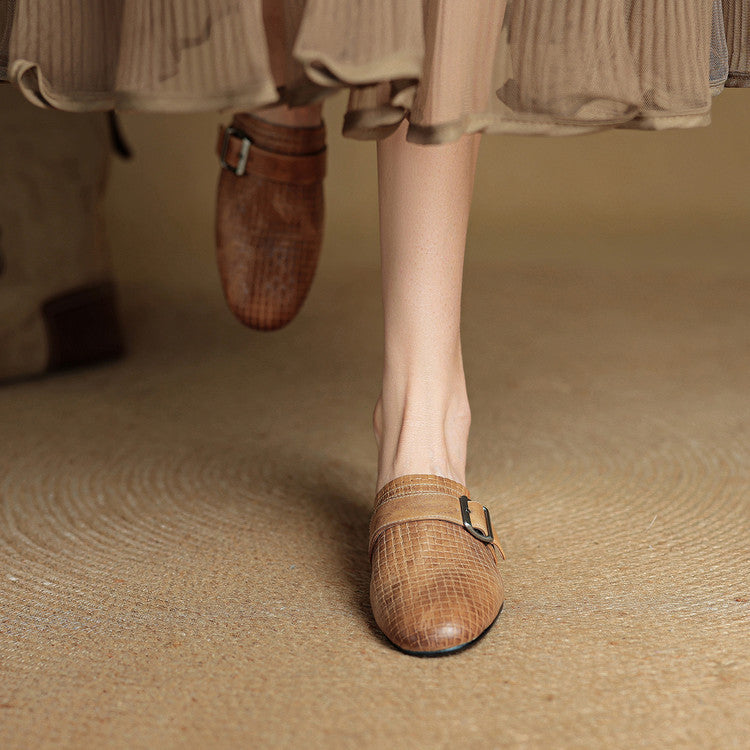 Angela | Mules Intrecciate con Fibbia