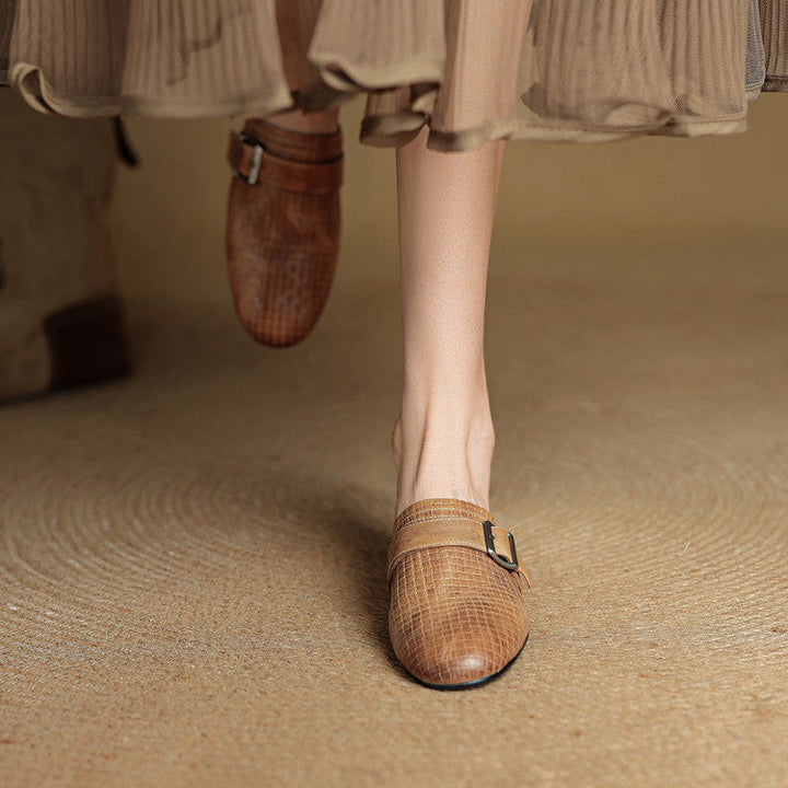 Angela | Mules Intrecciate con Fibbia