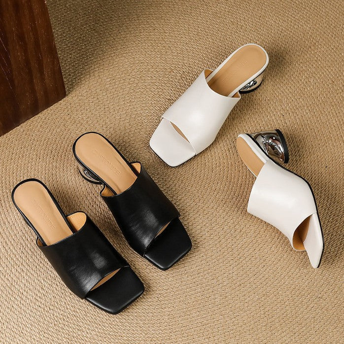 Mules in pelle Virelle Curve