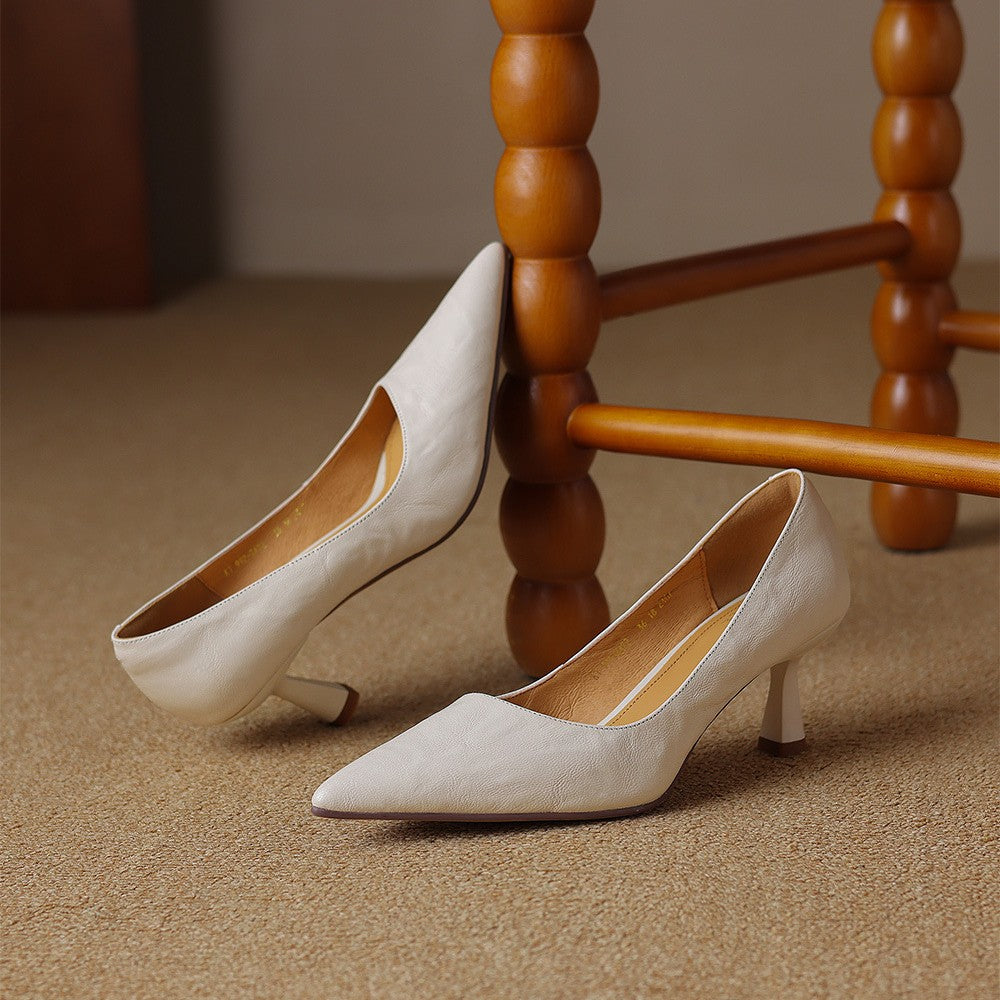 Scarpe con tacco Cymara in pelle
