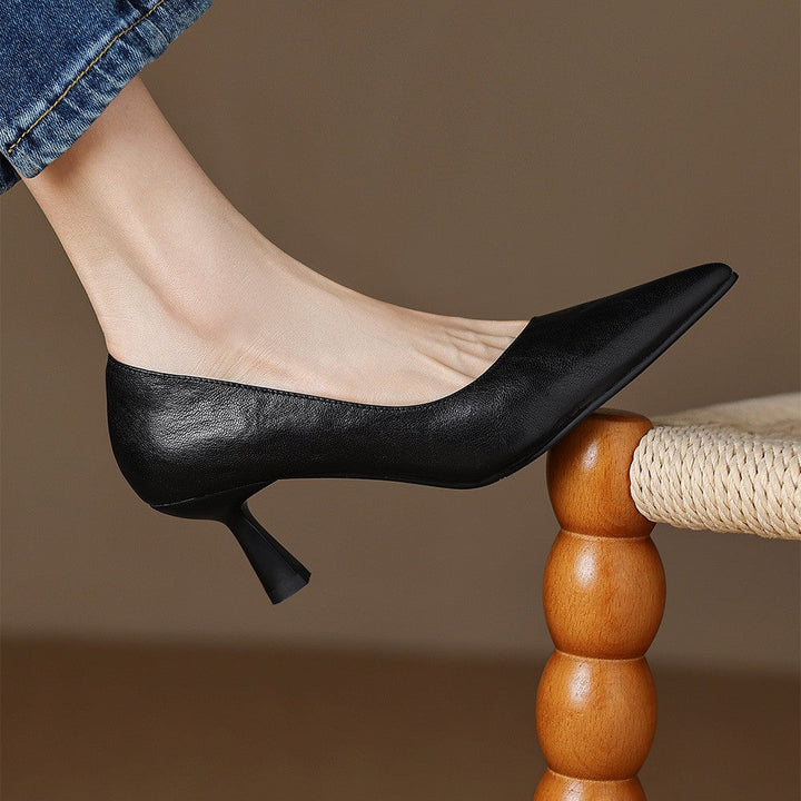 Scarpe con tacco Cymara in pelle