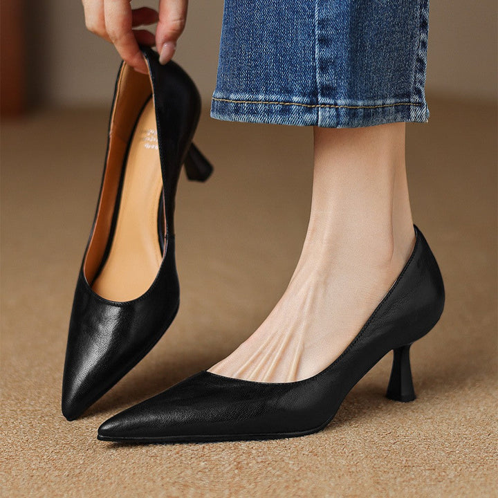Scarpe con tacco Cymara in pelle