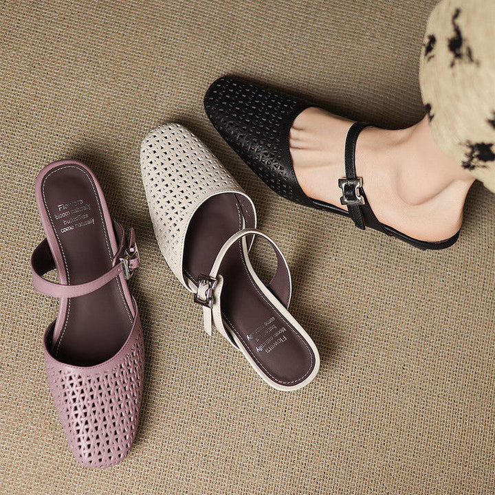 Lou | Mules Traforate con Cinturino