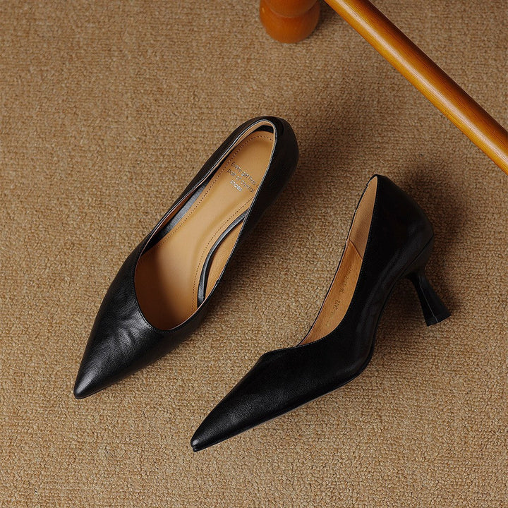 Scarpe con tacco Cymara in pelle
