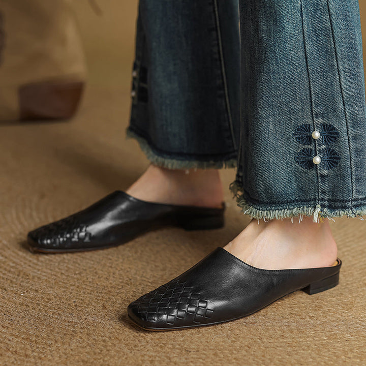 Mule in Vera Pelle Viola