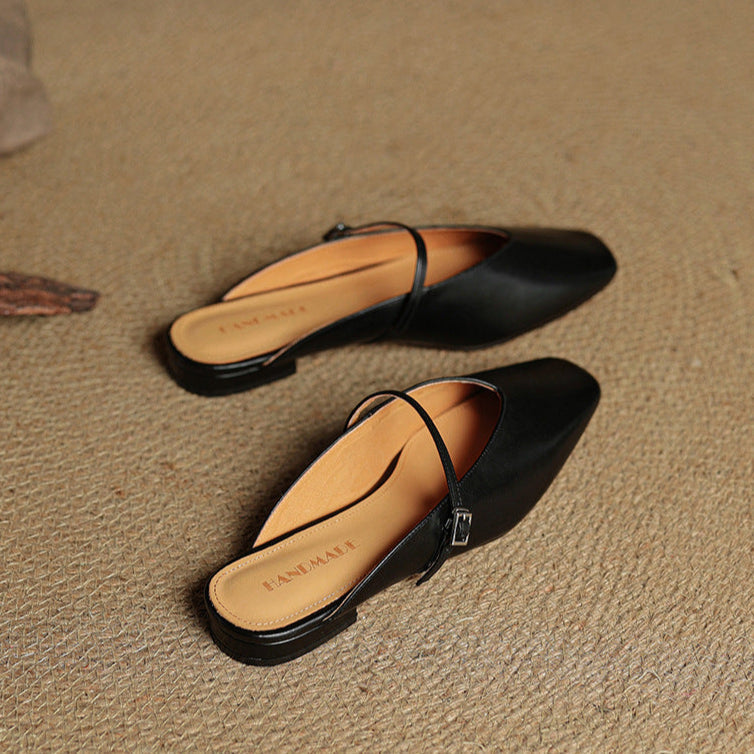 Carol | Mules Mary Jane a Punta Quadrata