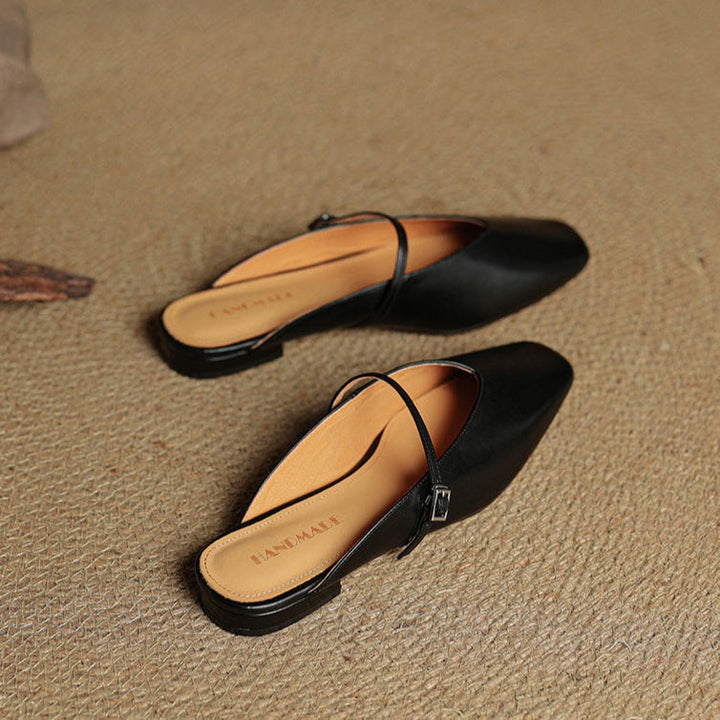 Carol | Mules Mary Jane a Punta Quadrata