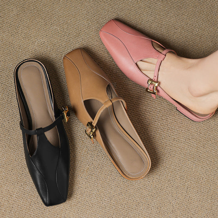 Lavinia | Mules con Cinturino a T