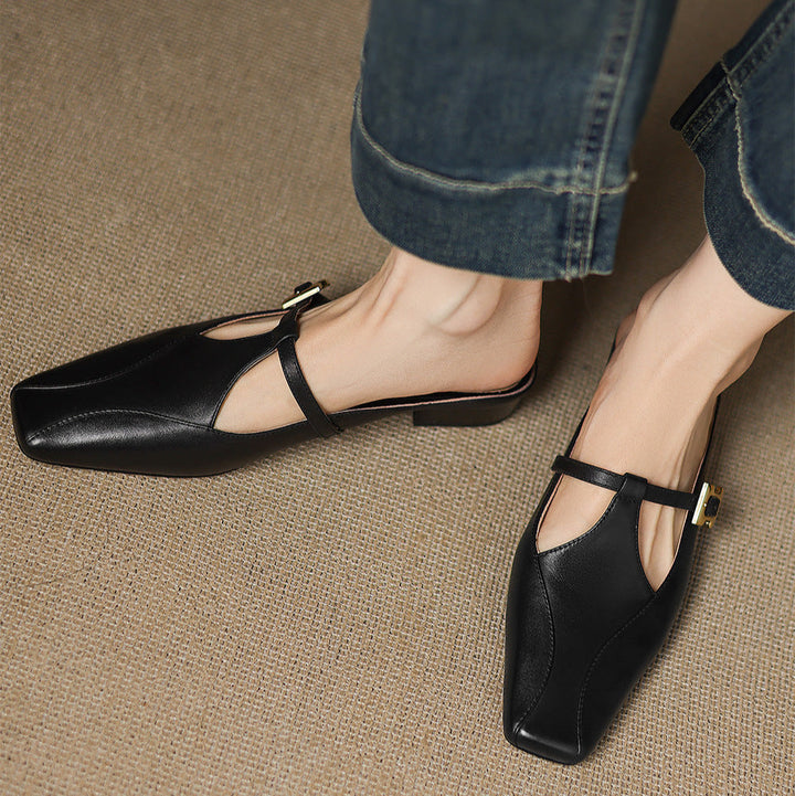 Lavinia | Mules con Cinturino a T