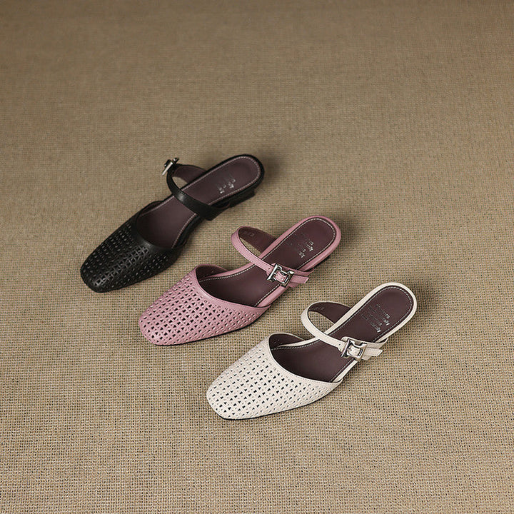 Lou | Mules Traforate con Cinturino